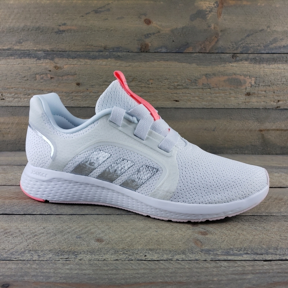 adidas Edge Lux 5 Women's Running Casual Shoes White, Acid Red Metallic Silver - Picture 2 of 11